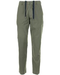 Aspesi - Straight-Leg Drawstring Chino Trousers - Lyst