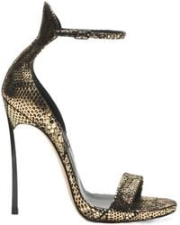 Casadei - Cappa Blade Goldfinger Sandal - Lyst