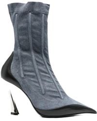 Mugler - 110Mm Pointed-Toe Ankle Boots - Lyst