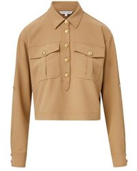 Veronica Beard - Colvin Button-Fastening Pocket Blouse - Lyst