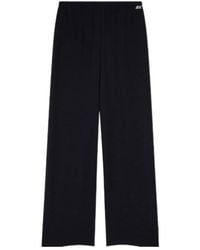 ARMANI EXCHANGE - Rib Detail Regular Fit Trousers - Lyst