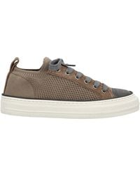 Brunello Cucinelli - Knitted Lace-Up Sneakers - Lyst