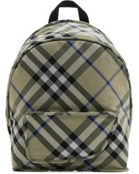 Burberry - Check-Printed Zipped Backpack - Lyst