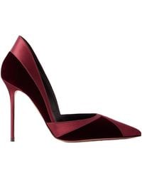 Aquazzura - Shadow 105 Satin-Trimmed Velvet Pumps - Lyst