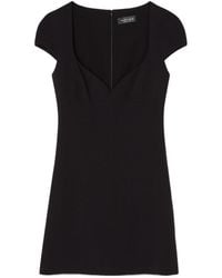 Versace - V-Neck Mini Dress - Lyst