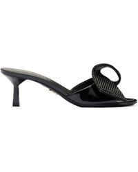Prada - Bow-Detailed Slip-On Sandals - Lyst