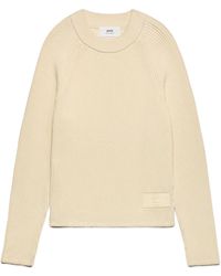 Ami Paris - Ami Crewneck Knitted Jumper - Lyst