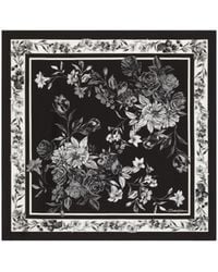 Dolce & Gabbana - Flower Bouquet Printed Scarf - Lyst