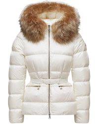 Moncler - Boed Hooded Shearling-Trimmed Short Down Jacket - Lyst