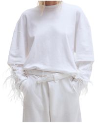 DARKPARK - Troy Feather-Sleeve Top - Lyst