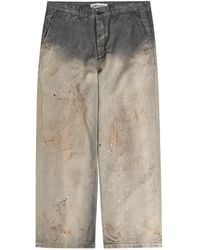 Our Legacy - Vintage-Style Ink-Splattered Wide-Leg Jeans - Lyst