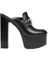 Gucci - Platform Mules With Horsebit - Lyst