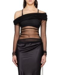 Christopher Esber - Veiled Mesh Panelled Top - Lyst