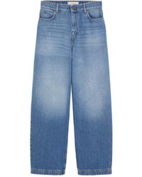 Weekend by Maxmara - Cotton Denim Barrel-Leg Jeans - Lyst