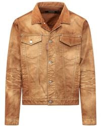 DSquared² - Oversized Denim Jacket - Lyst