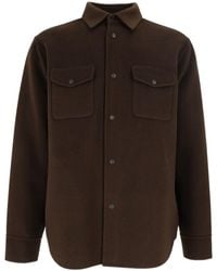 Aspesi - Button-Front Shirt Jacket - Lyst