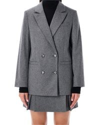 A.P.C. - Lucy Double-Breasted Blazer - Lyst