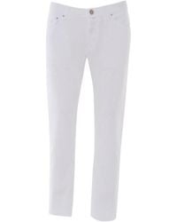 Jacob Cohen - Nick Logo-Patch Trousers - Lyst