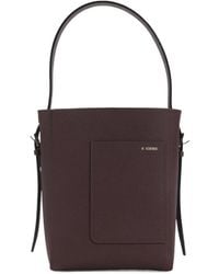 Valextra - Open Top Mini Bucket Bag - Lyst