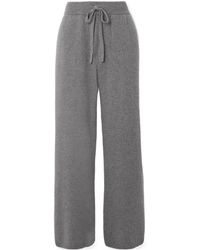The Elder Statesman - Cashmere Wide-Leg Sweatpants - Lyst