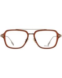 ZEGNA - Double Bridge Aviator Frame Glasses - Lyst