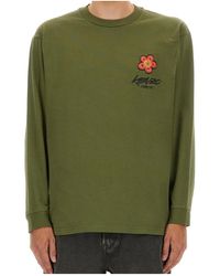 KENZO - Logo Printed Long-Sleeve T-Shirt - Lyst