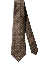 Gucci - Horsebit Silk Jacquard Tie - Lyst