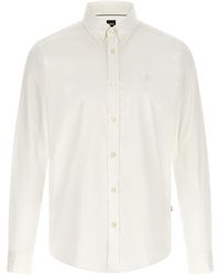 BOSS - Boss Logo Embroidered Slim-Fit Shirt - Lyst