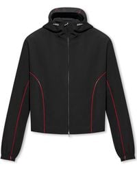 Ferragamo - Ferragamo Zip-Up Drawstring Jacket - Lyst