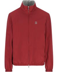 Brunello Cucinelli - Crest Embroidered Reversible Jacket - Lyst