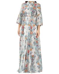 Just Cavalli - Long Dress With Pattern - Lyst