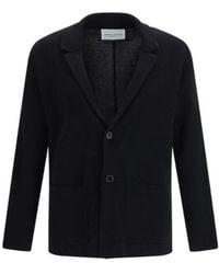 Roberto Collina - Single-Breasted Knitted Blazer - Lyst