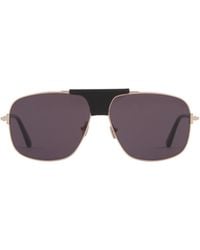 Tom Ford - Eyewear Tex Pilot Frame Sunglasses - Lyst
