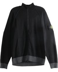 Stone Island - Logo-Patch Zip-Up Sweater - Lyst