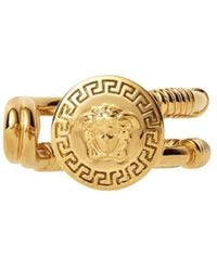 Versace - Safety Pin Ring - Lyst