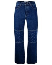 Marine Serre - Straight Leg Jeans - Lyst