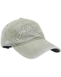 Acne Studios - Logo-Embroidered Cotton Cap - Lyst