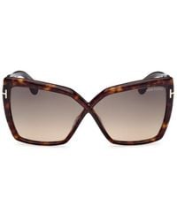 Tom Ford - Eyewear Fiore Butterfly Frame Sunglasses - Lyst