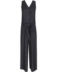 Max Mara - S Centro Sleeveless Belted Jumpsuit - Lyst