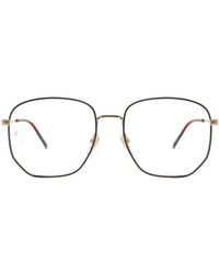 Gucci - Eyewear Hexagon Frame Glasses - Lyst