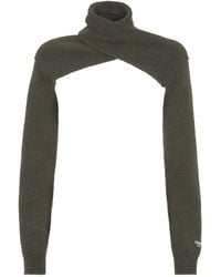 Fendi - Wrap-Over Knit Sweater - Lyst