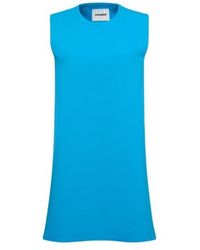 Jil Sander - Sleeveless Knitted Mini Dress - Lyst