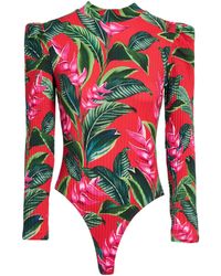 FARM Rio - Dream Garden Bodysuit Bodysuit Cotton, Elastane - Lyst