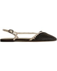 Hereu - Square Toe Flats - Lyst