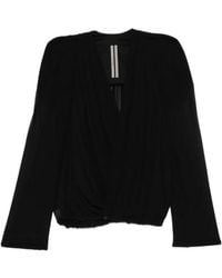 Rick Owens - Maria Draped V-Neck Jacket - Lyst