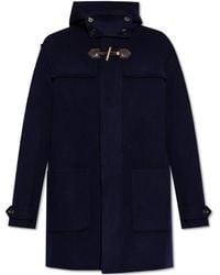 Moschino - Frog Closure Hooded Coat - Lyst