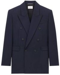 Saint Laurent - Doublebreasted Wool Jacket - Lyst