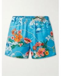 Gucci - Printed Elastic-Waist Shorts - Lyst