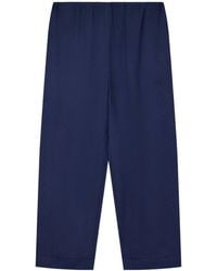 Emporio Armani - Elastic-Waist Wide-Leg Pants - Lyst