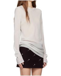 Rier - Wool Chiffon Top - Lyst
